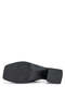 Women's Genuine Leather Black Leather Heeled Slipper - 3