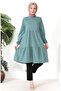 Green Gathered Tunic - 0699-07