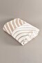 Twin Blanket Soft Cotton Double Blanket Brown Cream 200 x 220 5036A - 4