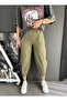 Women's Khaki Gabardine Harem Pants 0017