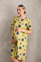 Maternity Printed Midi Short Sleeve Side Pocket Dress - 4