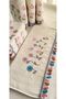 Mother's Dowry 50x90 CmCurly Textured New Trendy Heart and Flower Embroidered Hand and Face Towel (SET OF 6) - 3