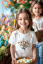 Style-X Daisy and Lamb Print Crew Neck T-Shirt