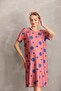 Maternity Printed Midi Short Sleeve Side Pocket Dress - 6