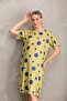 Maternity Printed Midi Short Sleeve Side Pocket Dress - 5