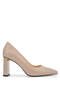 Women's Genuine Leather Mink Heeled Shoes