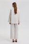 Organze Pocket Detailed Linen Suit - 4