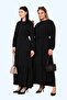 Polyviscose Pleated Hijab Summer Dress - Women - 4