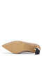 Women's Genuine Leather Mink Heeled Shoes - 3