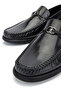 Men's Genuine Leather Black Loafer Shoes - 4
