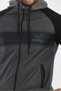 Men's Crochet Detailed Double Pocket Hooded Zippered Sports Tracksuit Set - 4