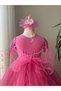 Shiny Sequin Tulle Girl's Evening Dress - 4