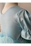 Shiny Sequin Tulle Girl's Evening Dress - 5
