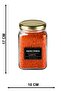 1600 Cc Cornered Labeled Glass Spice and Pulses Jar with Gold Lid 12 Pieces - 3