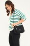 Women's Crinkle Shoulder Bag Stylish Daily Cross Strap Hand and Shoulder Bag Adjustable Strap - 2