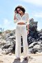 Lace-Like Knit Hooded Summer Knit Cardigan 27142 - 4