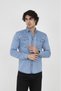Long Sleeve Pocket Detailed Denim Shirt - 3