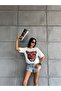 Tiger Printed T-shirt with Pearls - 3
