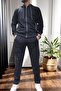 Sports Lycra Men's Straight Leg Tracksuit Set PM.1763 - 2