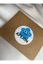 Smiling Face Well Done Blue Sticker - 4 Cm (40 PCS) School Course School Mat Sticker
