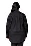 Plus Size Gabardine Black Jacket Shirt with Pocket Detail - 3