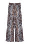 Leopar Baskılı Wide Leg/Rahat Kesim Yüksek Bel Esnek Pantolon TWOSS23PL00129 - 7