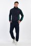 Men's Side Yoke Zip-Up Tracksuit Set - Navy