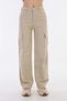 Girl's Cargo Pocket Detailed High Waist Wide Leg Jeans