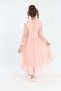 Girl's Tulle Fabric Clipping Embroidered Lined Tutu Night Wedding Prom Graduation Evening Dress Outfit - 4