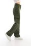 Girl's Cargo Pocket Detailed High Waist Wide Leg Jeans - 2