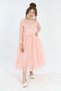 Girl's Tulle Fabric Clipping Embroidered Lined Tutu Night Wedding Prom Graduation Evening Dress Outfit - 6