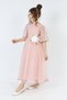 Girl's Tulle Fabric Clipping Embroidered Lined Night Graduation Wedding Evening Dress - 3