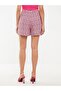 Lcw Casual Elastic Waist Patterned Viscose Women's Shorts (S2) - 2