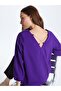 Lcwaikiki Classic V-Neck Plain Long Sleeve Women's Blouse (W3)
