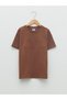 Lcw Kids Crew Neck Embroidery Detailed Short Sleeve Cotton Boys' T-Shirt (S2)