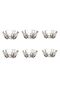 6-Piece Nude Reflection Series Crystal Glass Bowl, Presentation Bowl, Snack Bowl, Bowl, Serving Bowl - 3