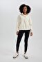 Regular Fit Zippered Stand Collar Sweatshirt Y7162Az23Wn - 2