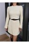 Women's Mini Ribbed Winter Knitwear Dress
