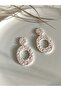 Special Design Handmade Polymer Clay White Earrings for Women - 7