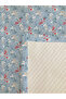 بيكيه مطبوع عليه زهور مزدوجة - 200x220 سم - 2
