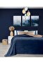 Twin Soft Cotton Double Blanket Brown Blue 200 X 220 5012a