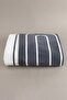 Twin Blanket Soft Cotton Double Blanket Anthracite Cream 200 x 220 5030A - 3