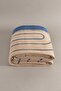 Twin Blanket Soft Cotton Single Blanket Brown Blue 150 x 200 5025A - 5
