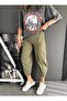Women's Khaki Gabardine Harem Pants 0017 - 6