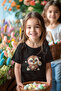 Style-X Daisy and Owl Print Crew Neck T-Shirt