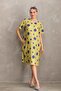 Maternity Printed Midi Short Sleeve Side Pocket Dress
