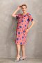Maternity Printed Midi Short Sleeve Side Pocket Dress - 2