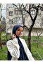 Hijab Women's Pleated Bamboo Shawl Navy Blue - 5