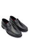 Men's Genuine Leather Black Loafer Shoes - 2