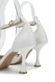 Women's Genuine Leather Stone Heel Sandals - 6